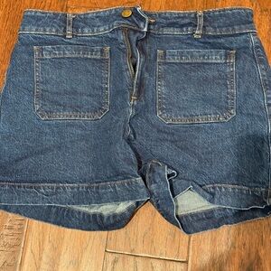 Anna Taylor Loft Classic Blue Denim Women's Shorts, size 27/4